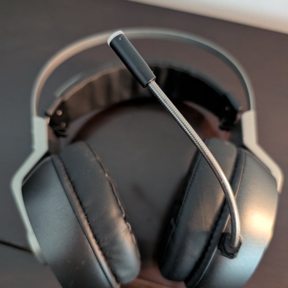 Over-Ear Headphones with Microphone - Black and Gray